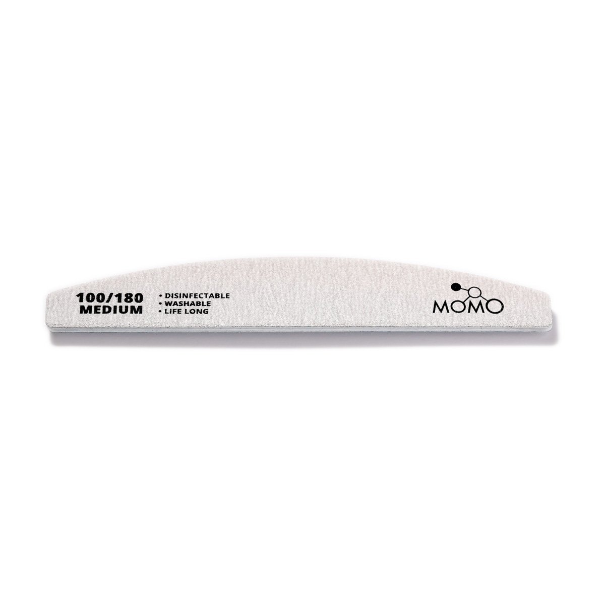1-100x180-medium-yarim-ay-gri Momo Professional Profesyonel Tırnak Törpüsü 100/180 Gri - Görsel 1
