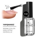 Momo Professional Kalıcı Oje Liquid-Glass-Top-Coat-Kare - 10 ml